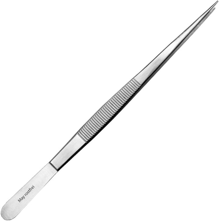 May - Set - 3 x Technische Pinzette gerade - 20 cm - Modellbau Pinzette - Elektriker Pinzette - Indu