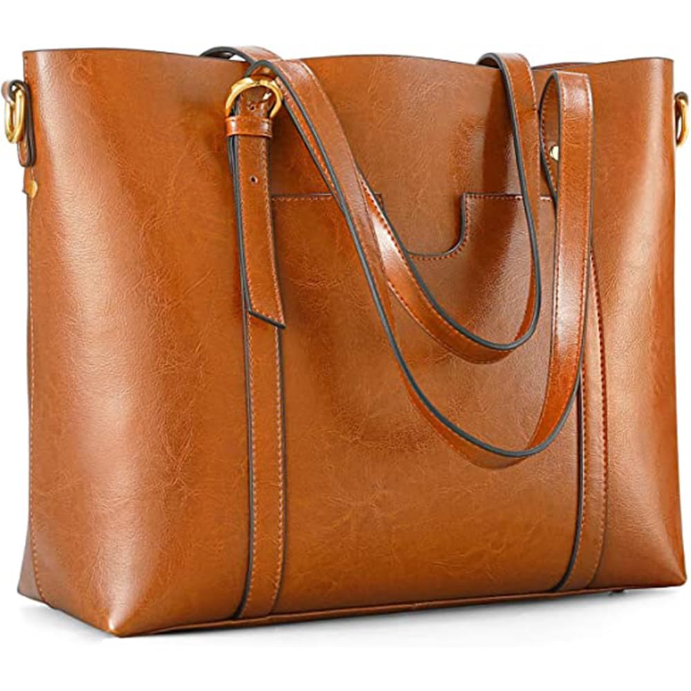 Kattee Leder-Satchel-Geldbörsen und Handtaschen für Damen, Top-Griff-Schulter-Geldbörsen-Tote-Hobo-T