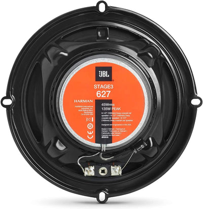 JBL Stage3 627 2-Wege Auto Lautsprecher Set von Harman Kardon - 225 Watt KFZ Autolautsprecher Boxen