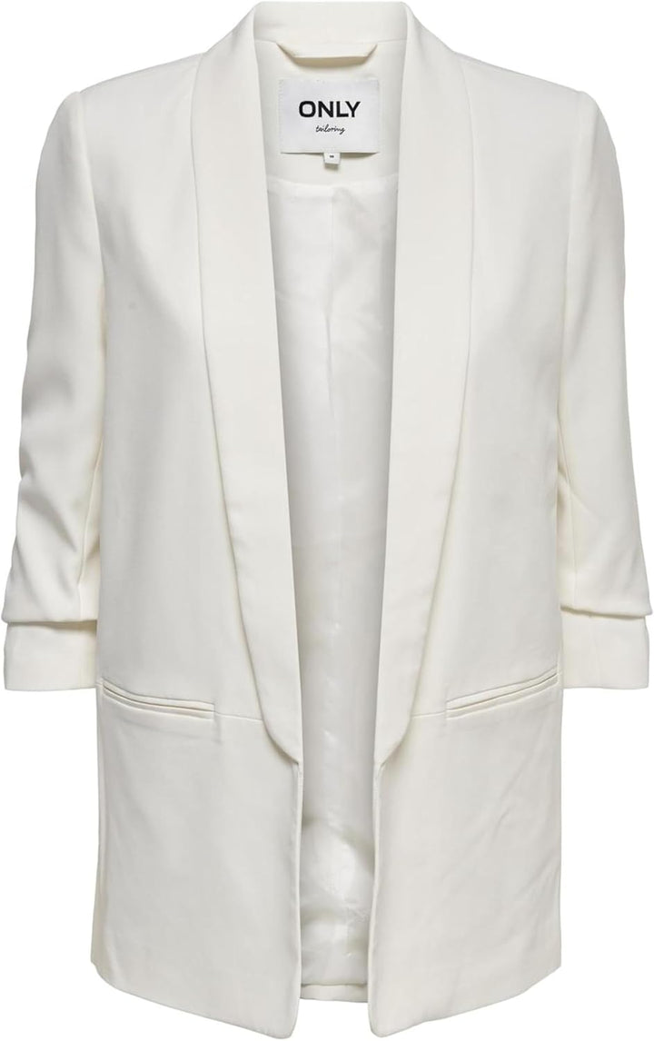 ONLY Female Blazer Langer Blazer 34 Cloud Dancer, 34 Cloud Dancer