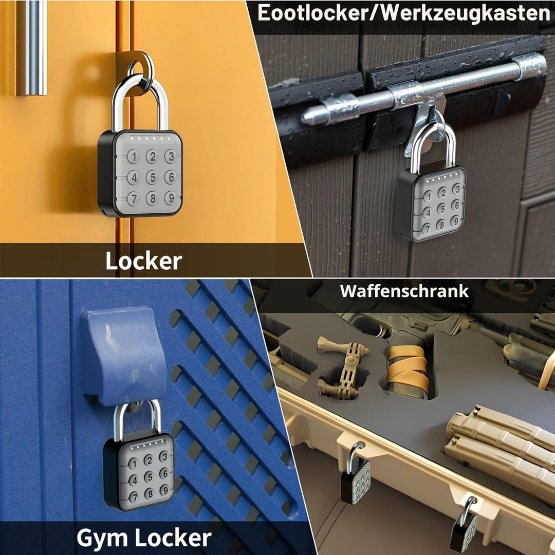 Zahlenschloss, Zahlenschloss für Spind, Schliessfachschloss & Gym Locker Lock - Hohe Sicherheit, ein