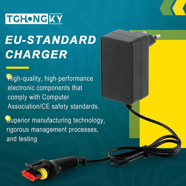 28V 1,3A Ladegerät Kompatibel mit Husqvarna Automower 105 305 310 | EU Netzteil Adapter für 315 315X