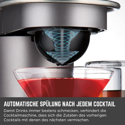 Bartesian Cocktailautomat – Automatische Cocktailzubereitung zu Hause – auf Knopfdruck, Kapselspende