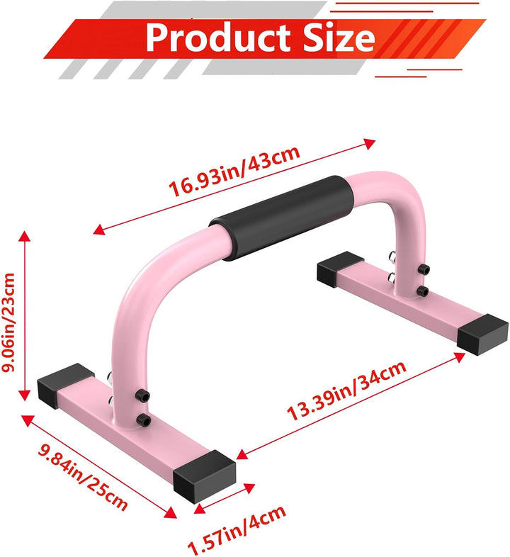 Parallettes Bars, Parallettes Liegestützgriffe Calisthenics, 300Kg/661lbs Push Up Stand Bars Equipme