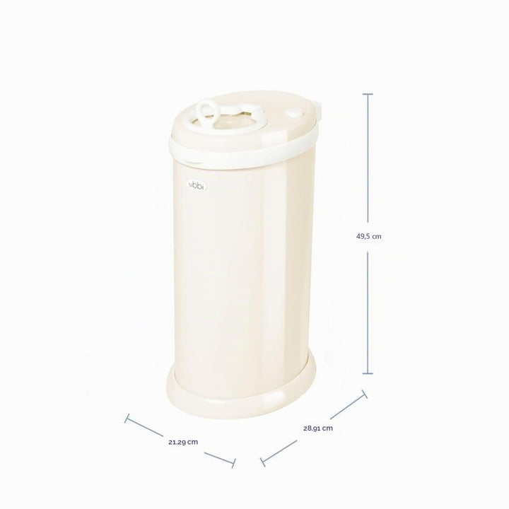 Ubbi Steel Diaper Pail, Odor Locking, No Special Bag Required, Award-Winning, Registry Must-Have, Iv