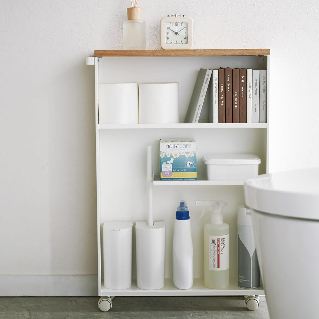 Semi-Closed storage cart - Tower - white Weiss, Weiss