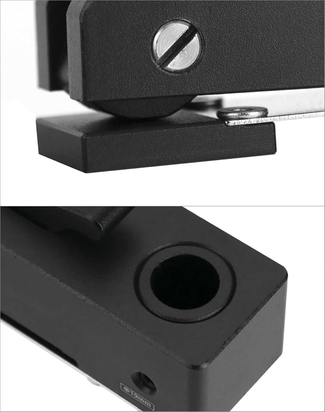 QWORK® 2er Pack Verstellbare Niederhalteklemme Werkbank Niederhalter Clip mit 3 Stufige Klemmkraft -
