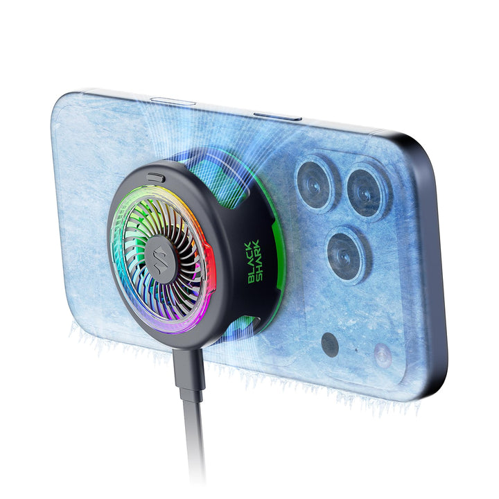 Black Shark FunCooler 6 Magnetic Phone Cooler für Gaming, Tragbarer Handy Kühler mit RGB-Beleuchtung