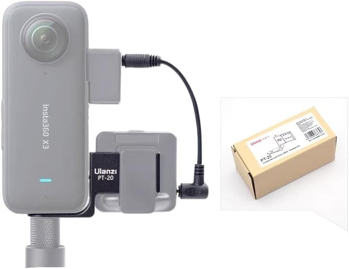 Ulanzi PT-20 für Insta360 X3 / ONE X2 unsichtbares Mikrofon Cold Shoe für RODE Wireless GO Mikrofonh