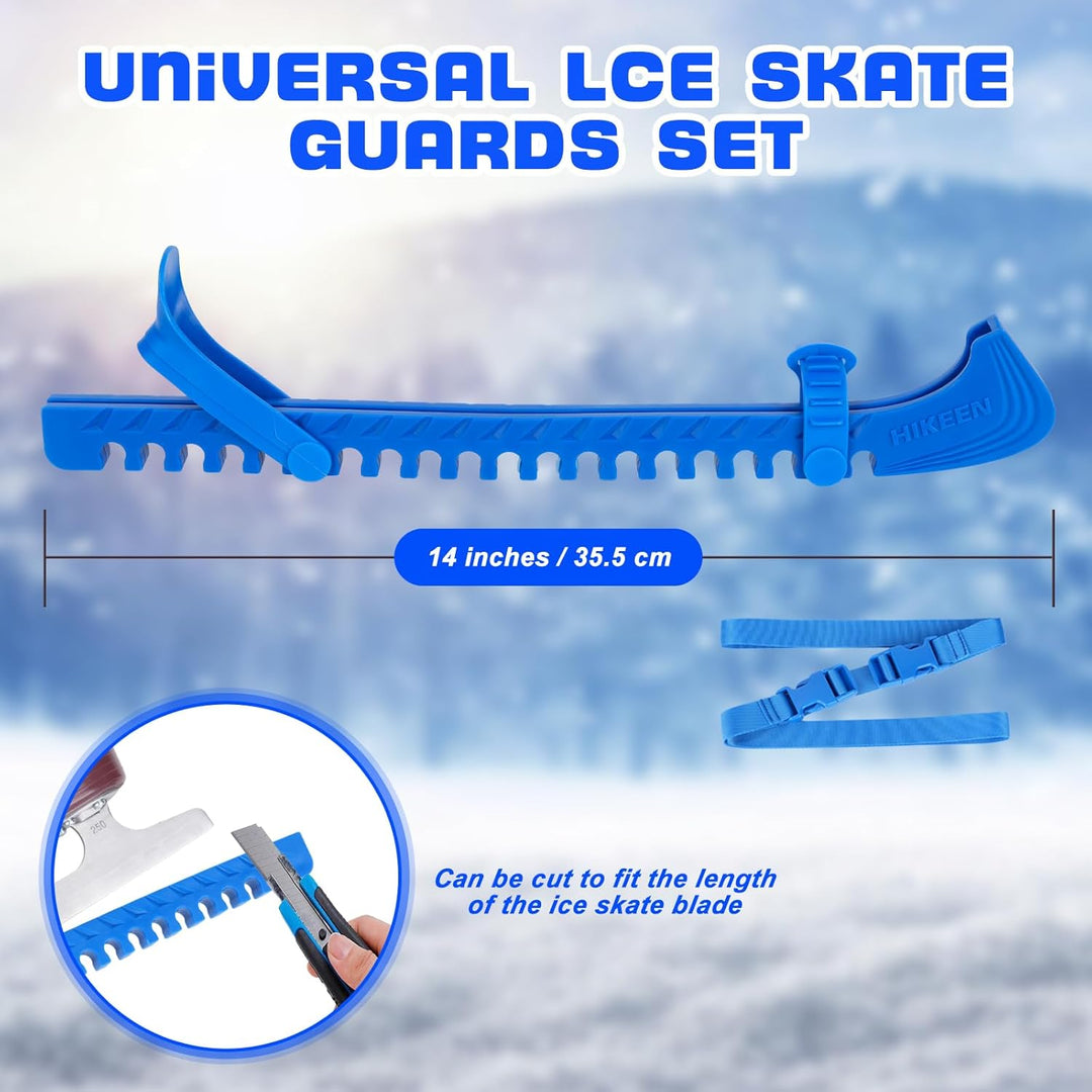 BOOSTEADY Schlittschuhschutz Verstellbarer Spatenschutz Kufenschoner für Eishockeyschlittschuhe Schl