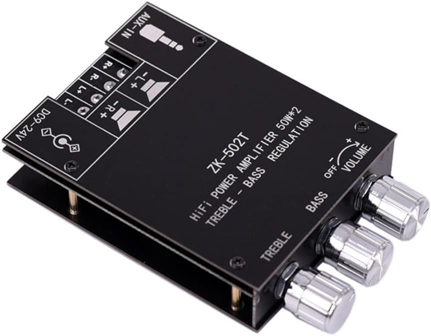 DollaTek TPA3116D2 2 * 50 W Bass AMP Bluetooth 5.0 Subwoofer-Verstärkerplatine 2,0-Kanal-Hochleistun