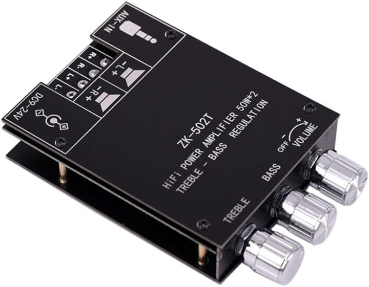 DollaTek TPA3116D2 2 * 50 W Bass AMP Bluetooth 5.0 Subwoofer-Verstärkerplatine 2,0-Kanal-Hochleistun