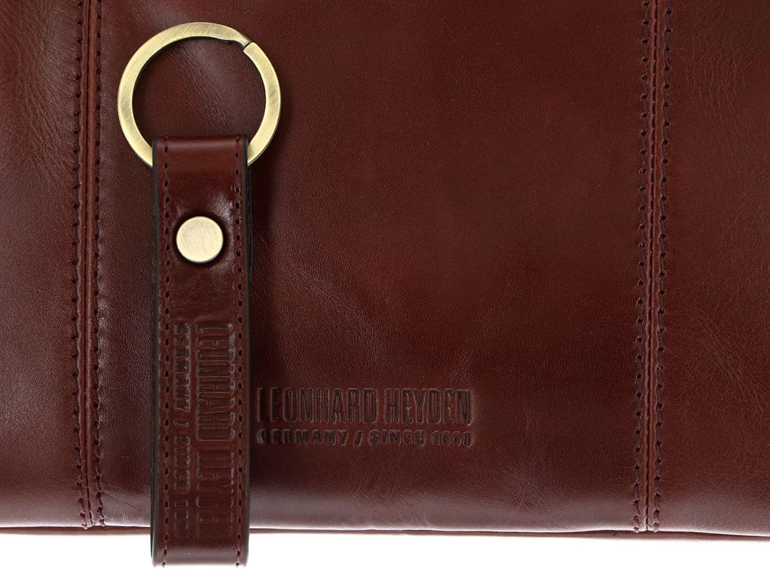 Leonhard Heyden Cambridge Kuriertasche mit Laptopfach 32 cm Redbrown, Redbrown