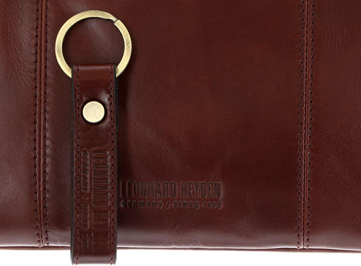 Leonhard Heyden Cambridge Kuriertasche mit Laptopfach 32 cm Redbrown, Redbrown
