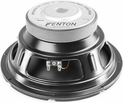 Fenton WP25 - HiFi Basslautsprecher, 25 cm PP-Membran Chassis Ersatz Lautsprecher, 250 Watt - 8 Ohm