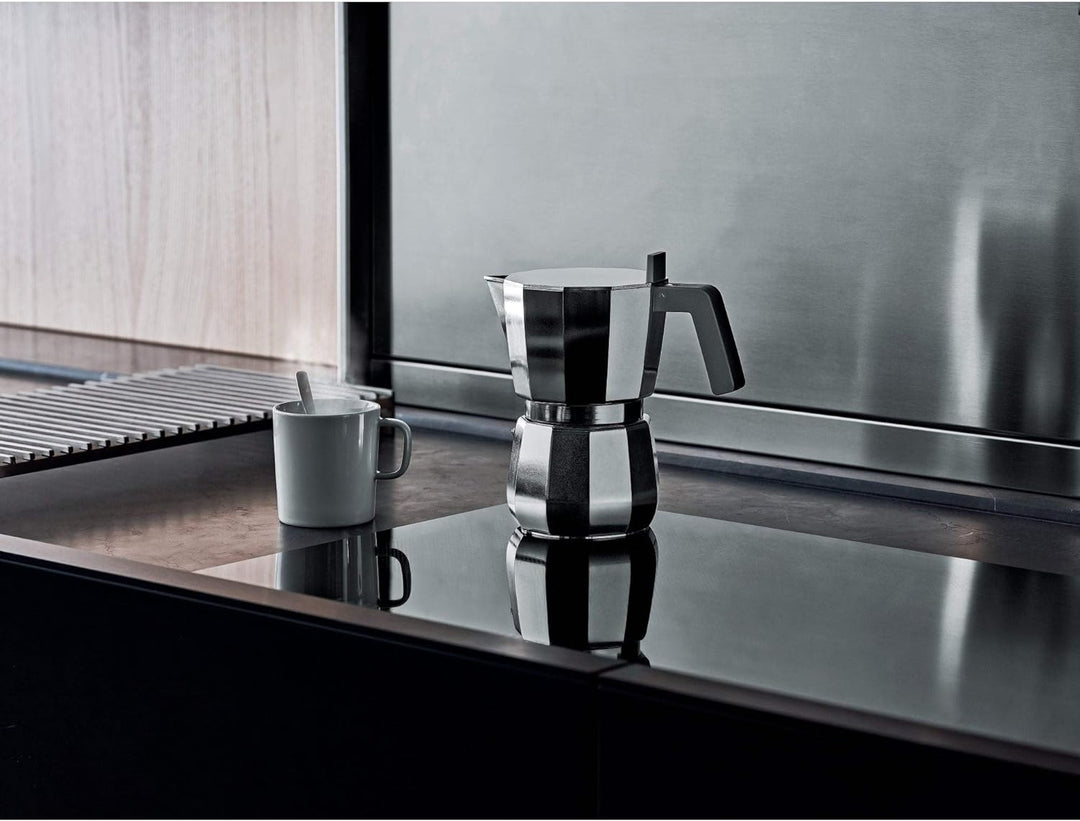 Alessi DC06/9 FM Espressokocher, Edelstahl, 12 cm 12 cm Amerikanisch, 12 cm Amerikanisch
