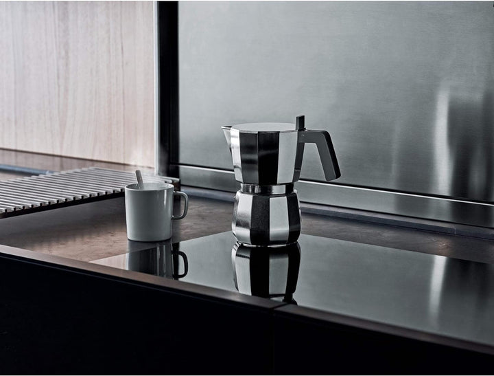 Alessi DC06/9 FM Espressokocher, Edelstahl, 12 cm 12 cm Amerikanisch, 12 cm Amerikanisch