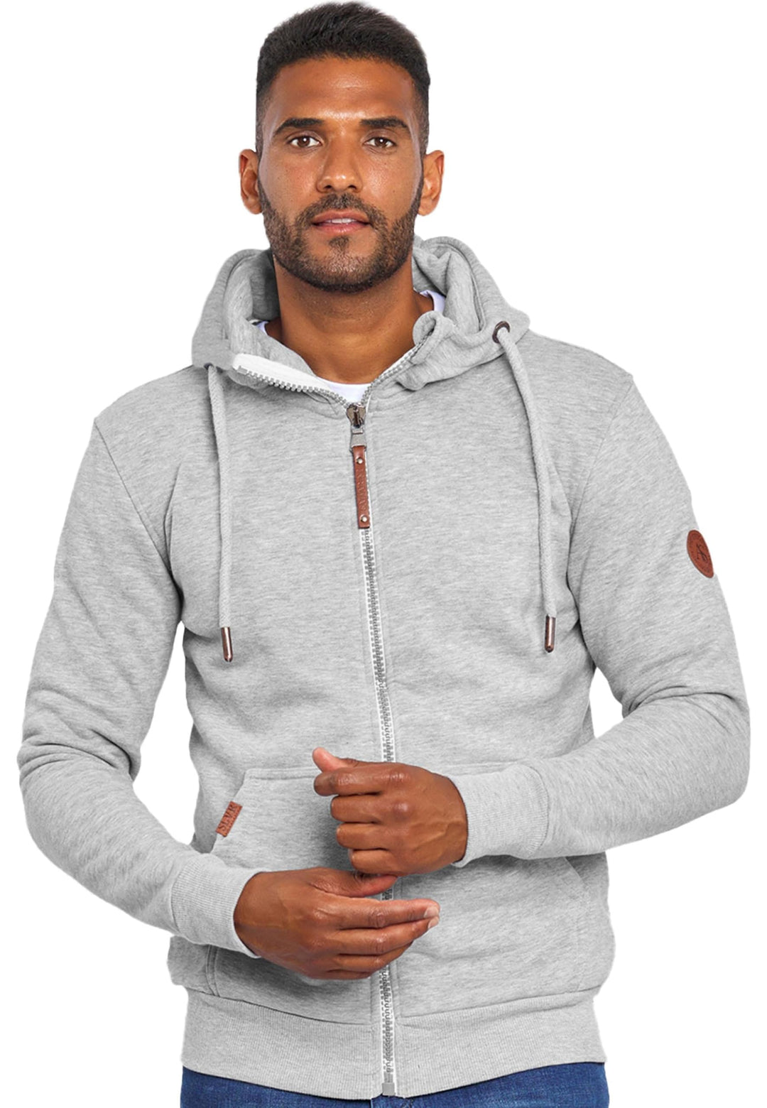 ALESSANDRO SALVARINI Herren Sweatjacke (S-3XL) mit Kapuze - Leicht, Atmungsaktiv, Kapuzenpullover mi