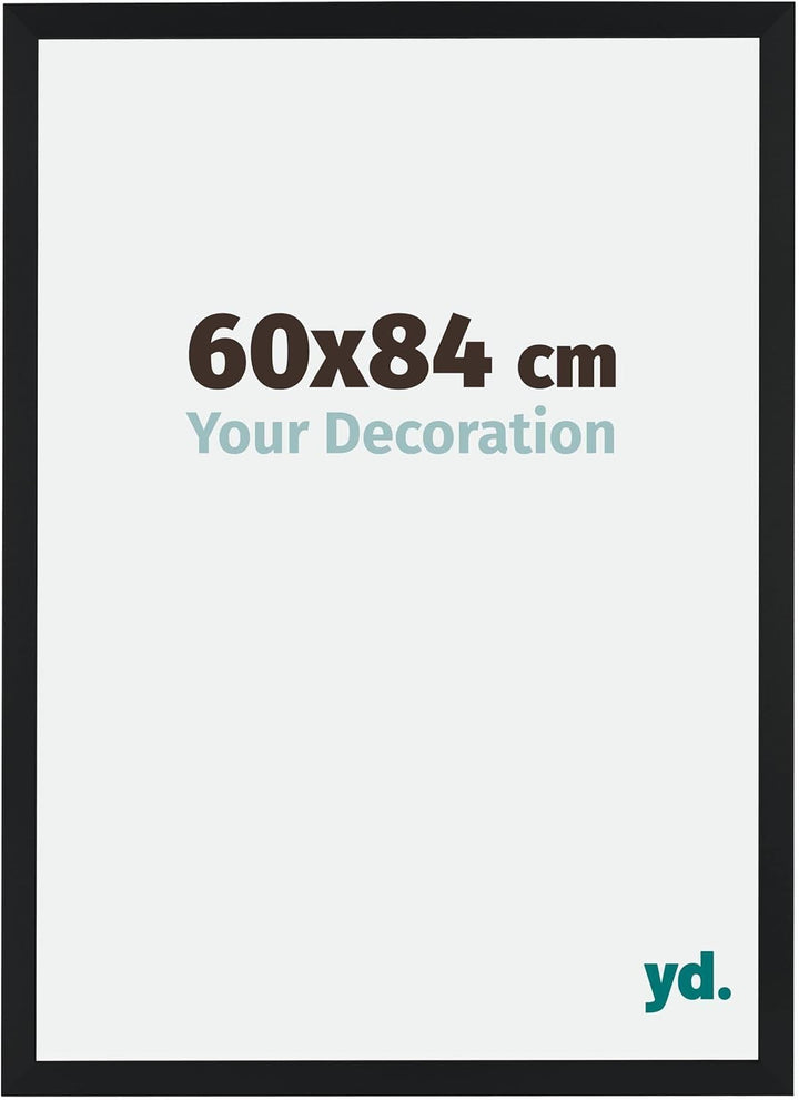 yd. Your Decoration - Bilderrahmen 60,00x84,00 cm - Bilderrahmen aus MDF mit Acrylglas - Antireflex