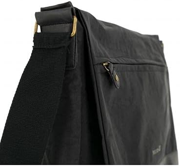 HAPOG Messenger Schwarze Tasche Mit Schulterriemen Im Portap