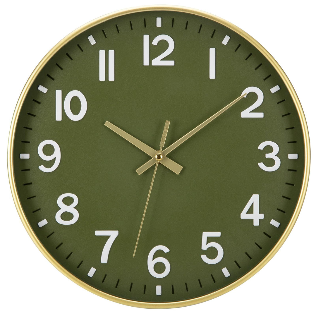 Wanduhr Ohne TickgeräUsche Lautlos 30cm Modern Quarz Gross Batterie Betriebene Stereo Digital Wanduh