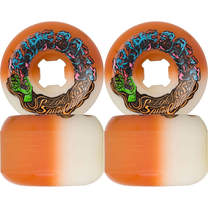 Slime Santa Cruz Balls Hairballs 50-50 Skateboard-Räder 56mm, 56mm
