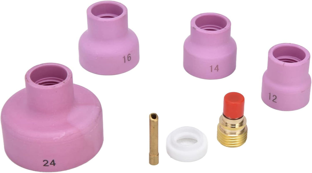 Keramikdüse Gaslinse, Spannzangenkörper Verbrauchsmaterial-Kit WIG-Gaslinsen-Kit Schweisszubehör Mod