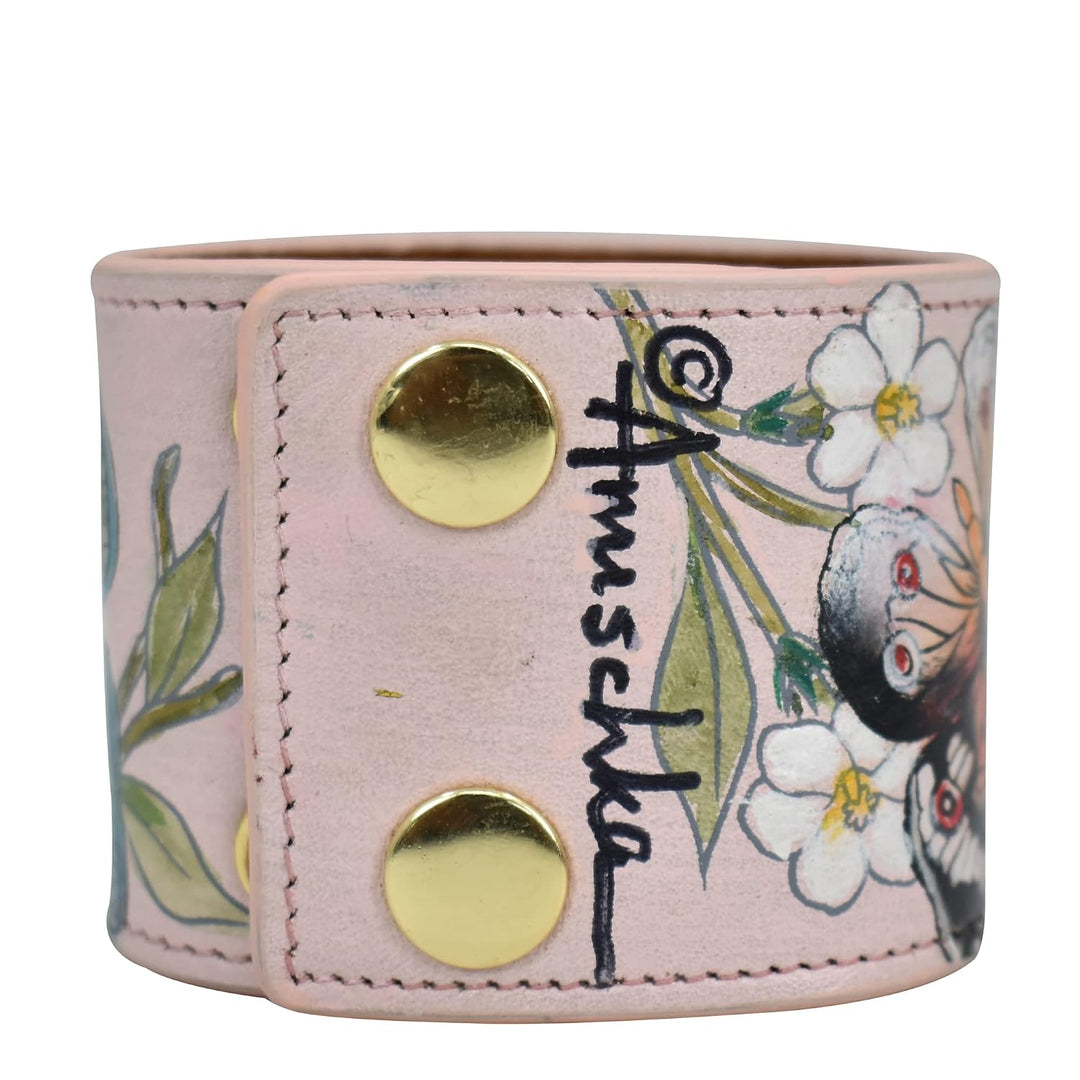Anuschka Lederarmband für Frauen, Handbemalt, Grössenverstellbar Butterfly Melody, Butterfly Melody