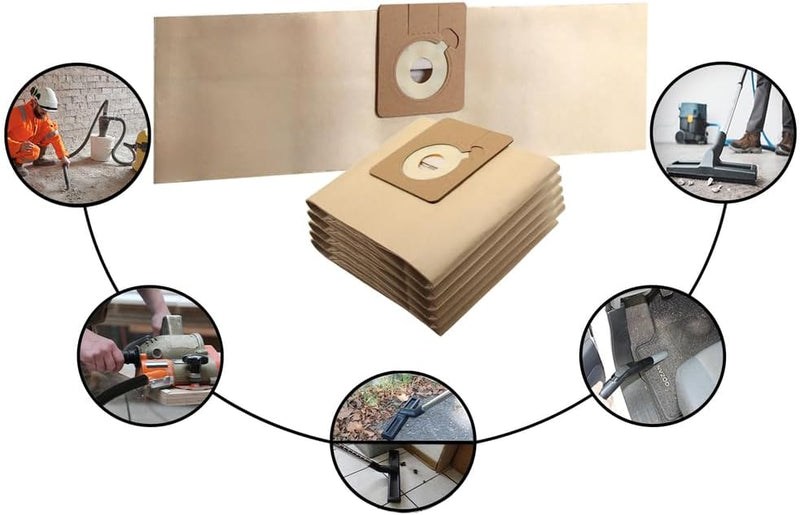 MisterVac Staubsaugerbeutel 20 Stück kompatibel mit Wetrok Bantam 6 > 9, Monovac 6
