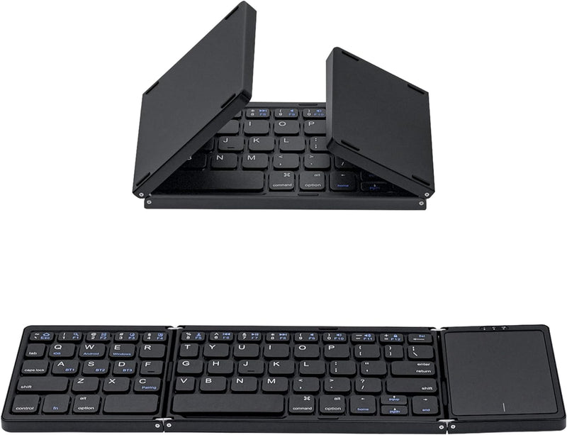Mcbazel Faltbare kabellose Tastatur mit Touchpad für Tablet/Handy/PC, tragbare Tastatur, kabellos, w