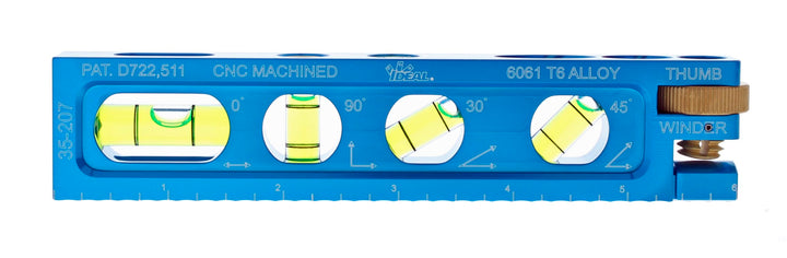 Ideal 35-207 15,2 cm Elektriker-Wasserwaage mit 4 Ampullen und magnetischer Backe