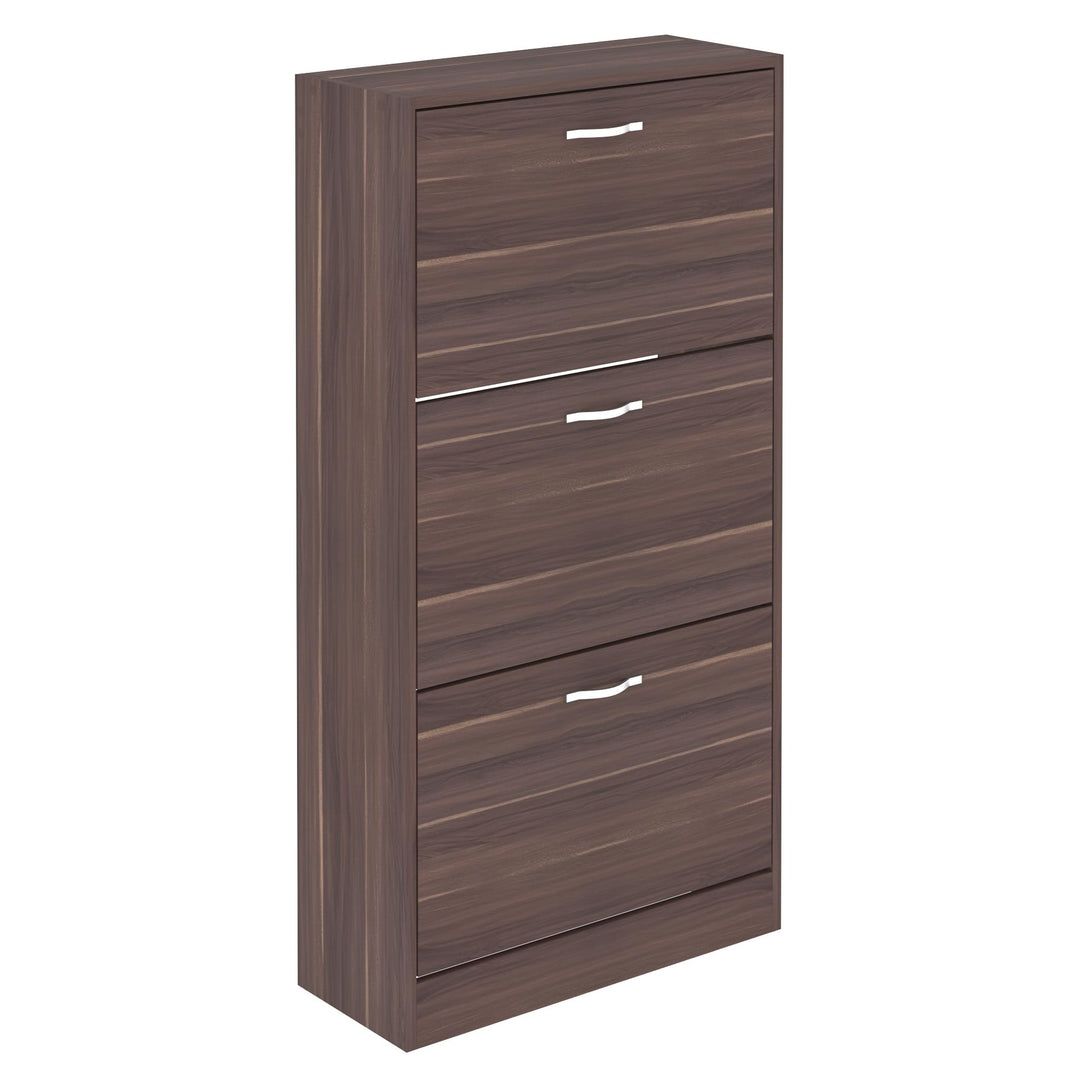 Home Discount Schuhaufbewahrung Schuhschrank mit 3 Schubladen Schrank Pull Down Holz Flur Möbel Einh