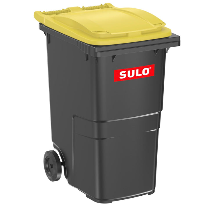 Sulo CITYBAC CLASSIC Mülltonne 360L Grau mit gelben Deckel Grau Gelb, Grau Gelb