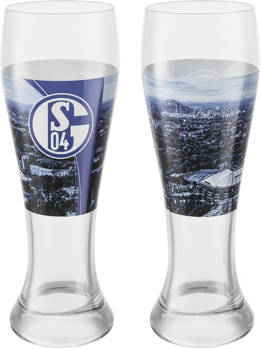 FC Schalke 04 Weizenglas/Bierglas/Hefeweizenglas/Glas 2er Set S04