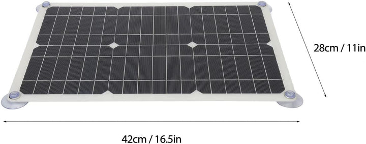 100 W 18 V Solarpanel-Set, Batterieladegerät, Tragbarer USB-Controller, Monokristallines Panel-Lades