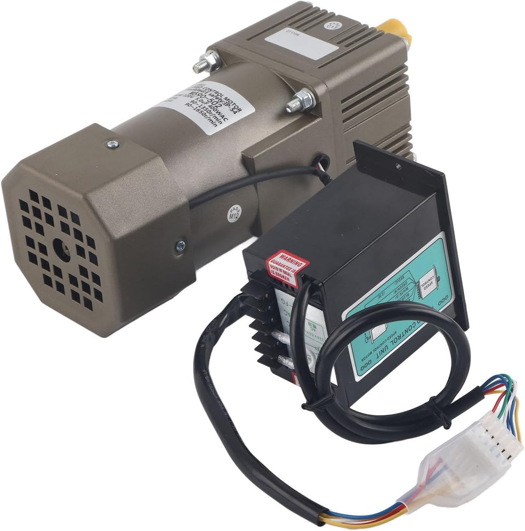 AC 220V 90W Motor mit einstellbarer Drehzahl Stufenlos regelbarer Frequenzumrichtermotor mit Getrieb