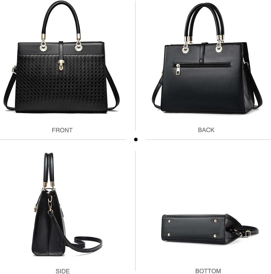 NICOLE & DORIS Damen Handtasche Mode Henkeltasche Frauen Umhängetasche PU Leder Schultertasche Desig