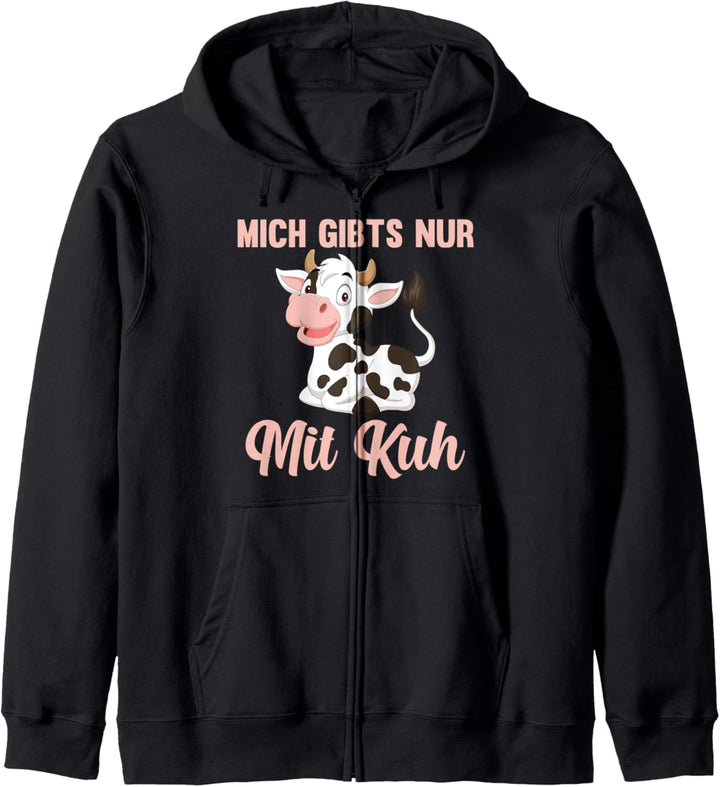 Mich gibt’s nur mit Kuh Kapuzenjacke