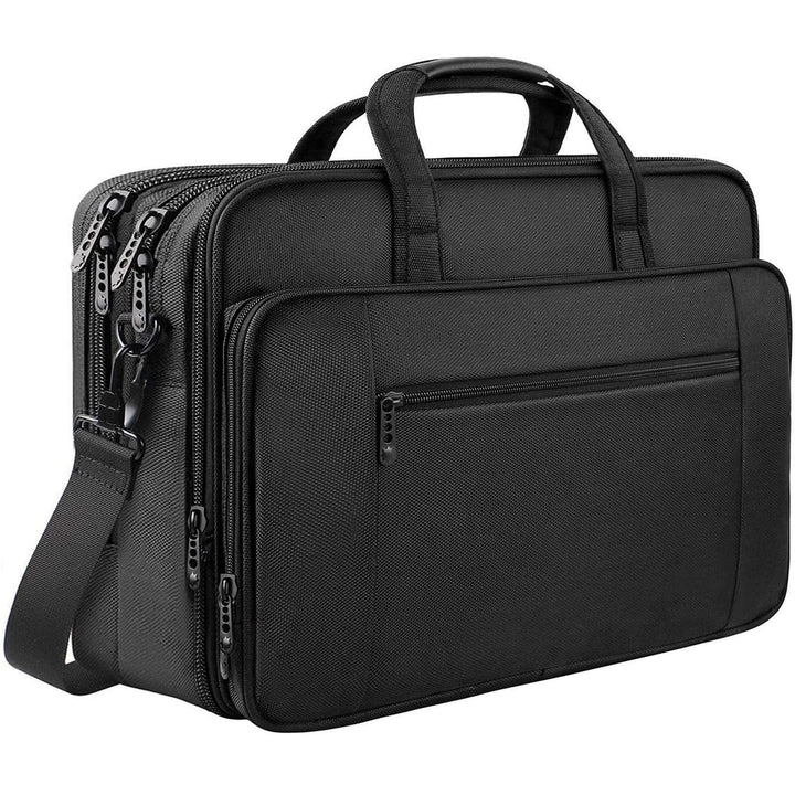 Mancro Aktentasche Herren Damen, 17 Zoll Business Laptoptasche Gross, wasserdichte Umhängetasche Mes