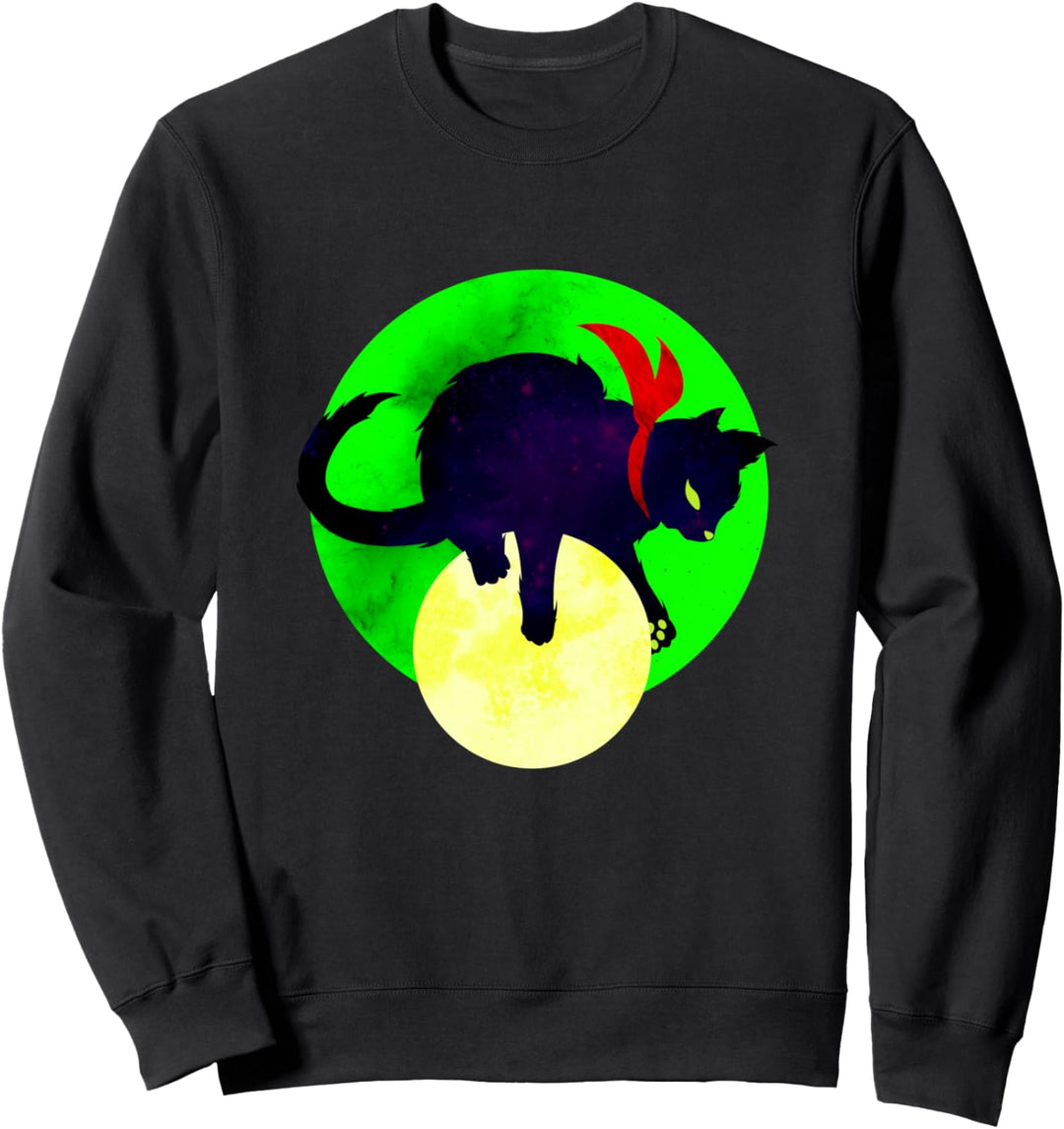 Ein Schatten auf dem Mond dunkle Fantasie Abbildung Sweatshirt