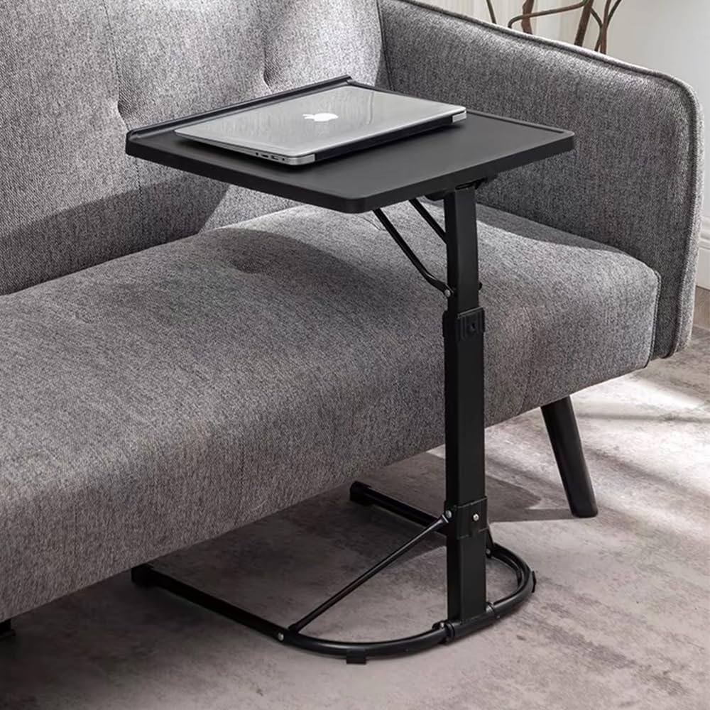 Beistelltisch, faltbar, tragbar, klappbar, für Laptop, höhenverstellbar, für Schlafzimmer, Wohnzimme