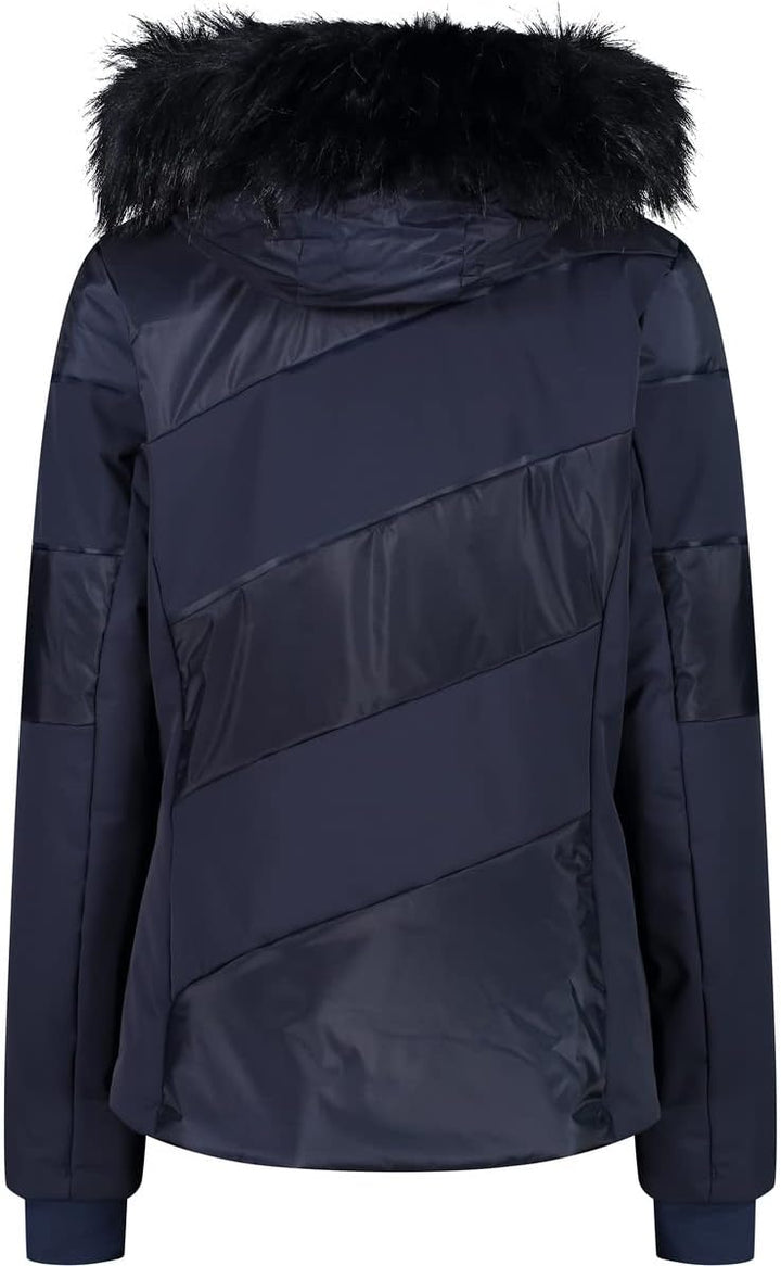 CMP Damen Hoodie Rain Jacke Regenjacke Hardshelljacke 36 Black Blue, 36 Black Blue