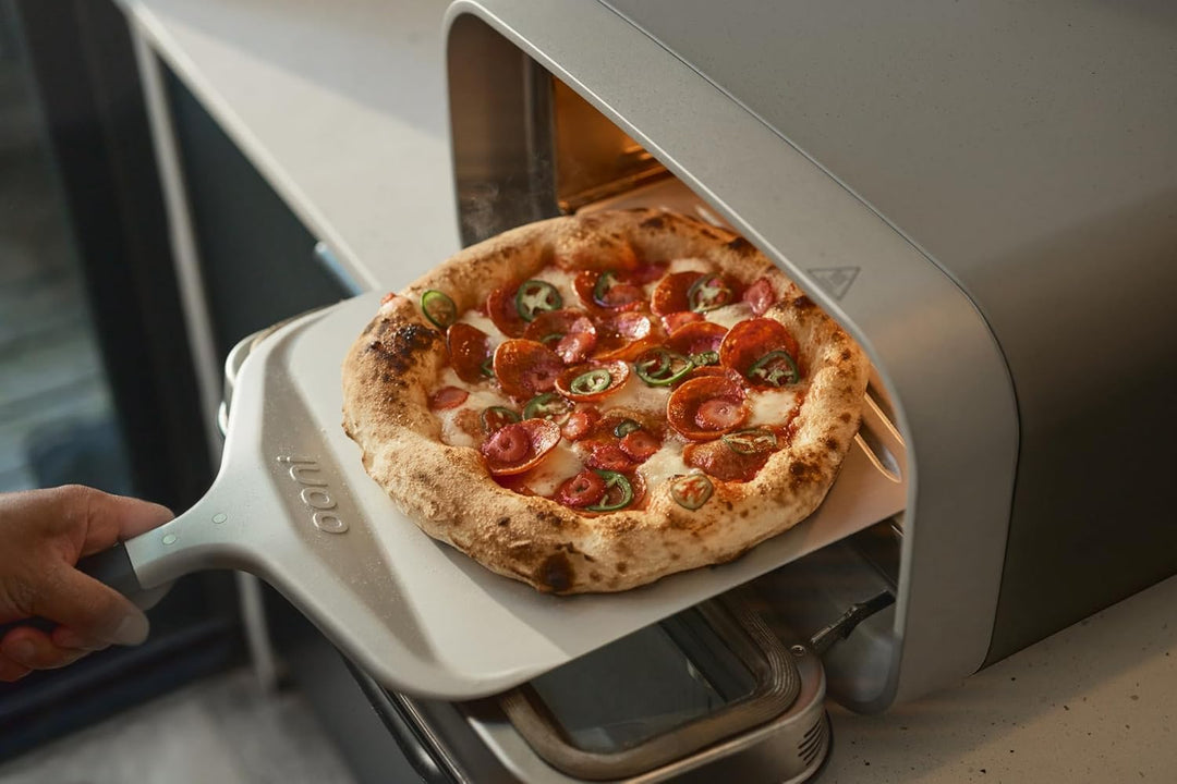 Ooni 30,5 cm kompakter Pizzaschieber - Pizzaschieber aus Metall, 30,5 cm, leichter Pizzaschieber mit