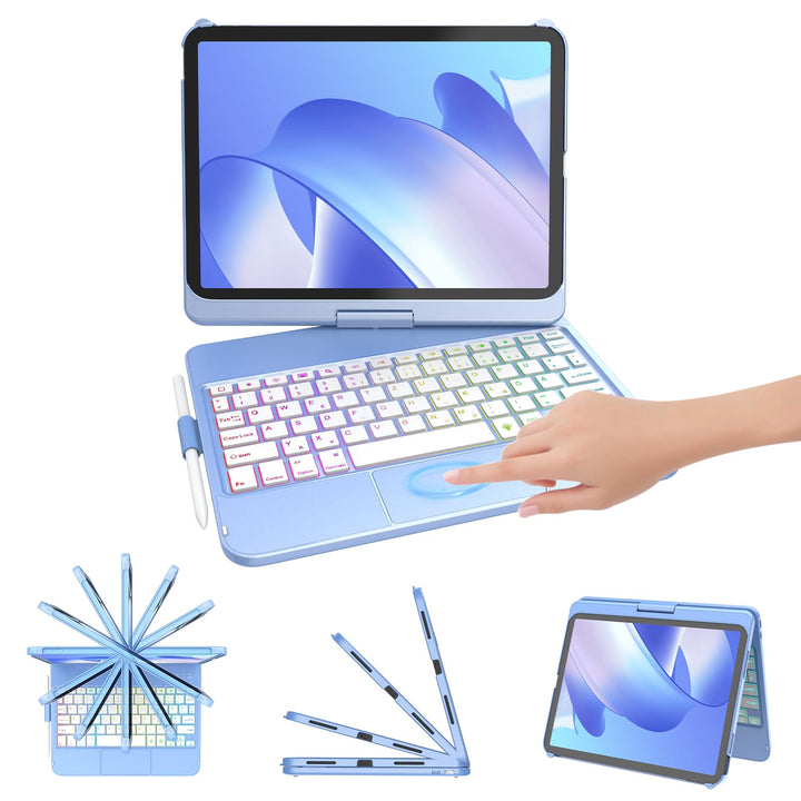 FUWANG Tastatur Hülle für iPad A16 Hülle mit Tastatur iPad Hülle mit Tastatur 11 Hülle mit Tastatur