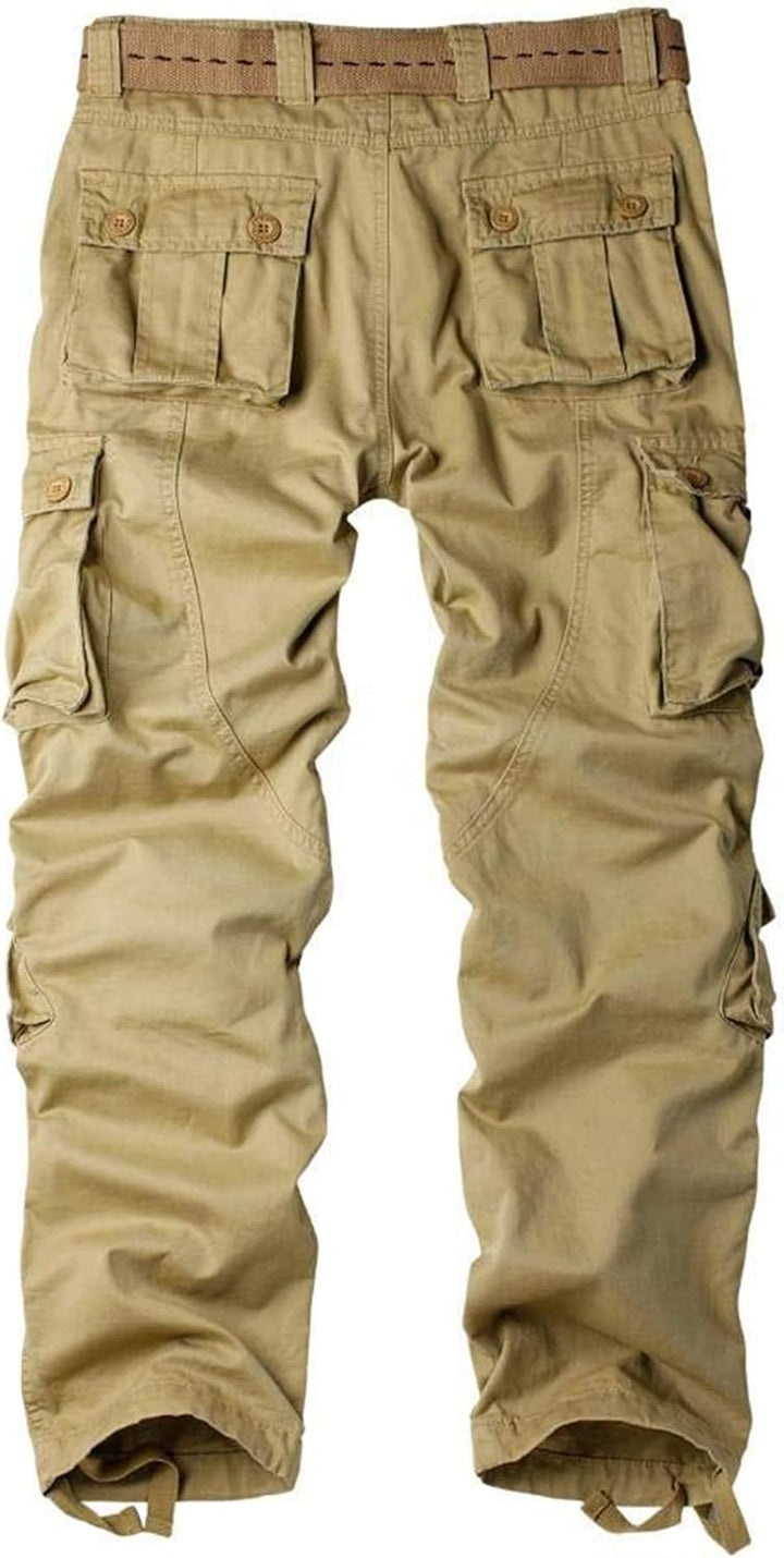 Damen Hosen Cargo Hose Multi Taschen Wanderhose Workwear Reissverschluss Armee Militär Outdoorhose R