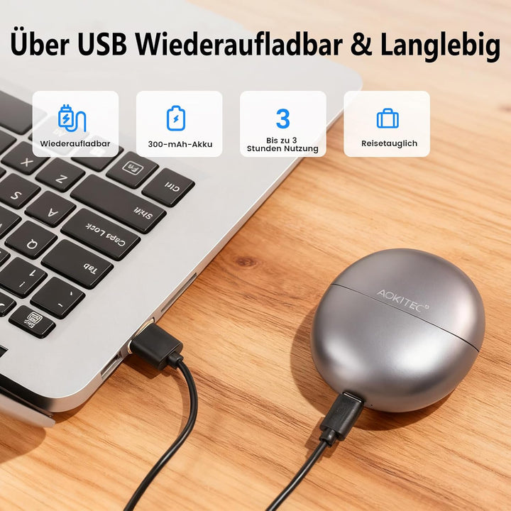 Aokitec Elektrischer Nagelknipser, Elektrischer Nagelschneider, Automatischer Nail Clipper mit LED-L