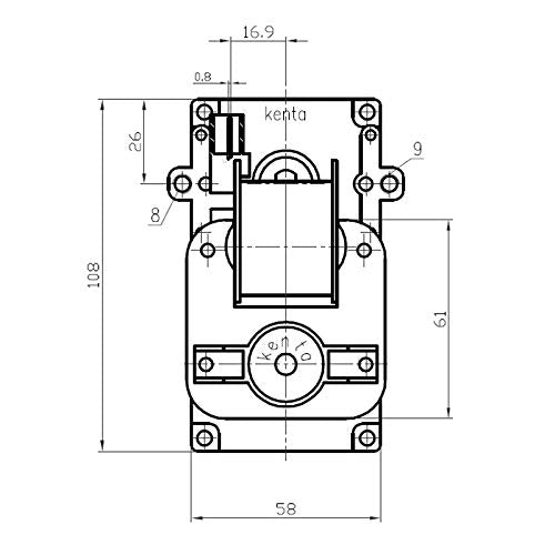 Motor KENTA Pelletofen K9115101 Packung 30 mm 2,5
