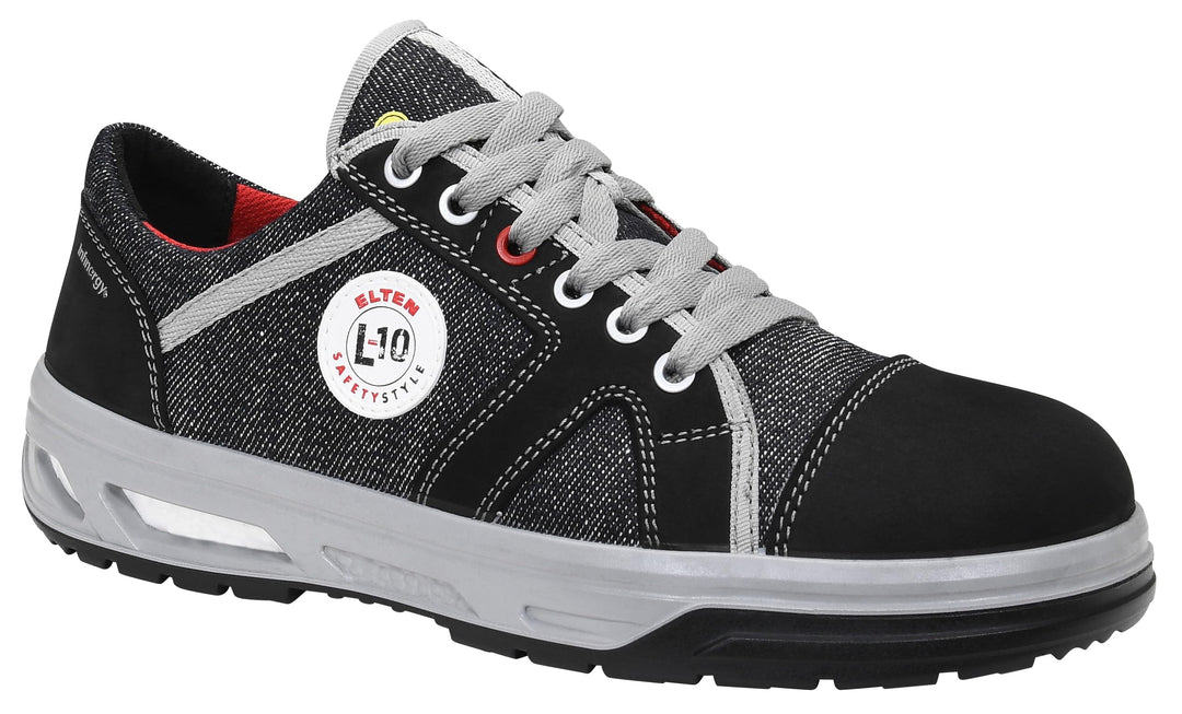 ELTEN Sicherheitsschuhe Sensation XX10 Low ESD S3S, Damen und Herren, Leder/Textil, Stahlkappe, leic