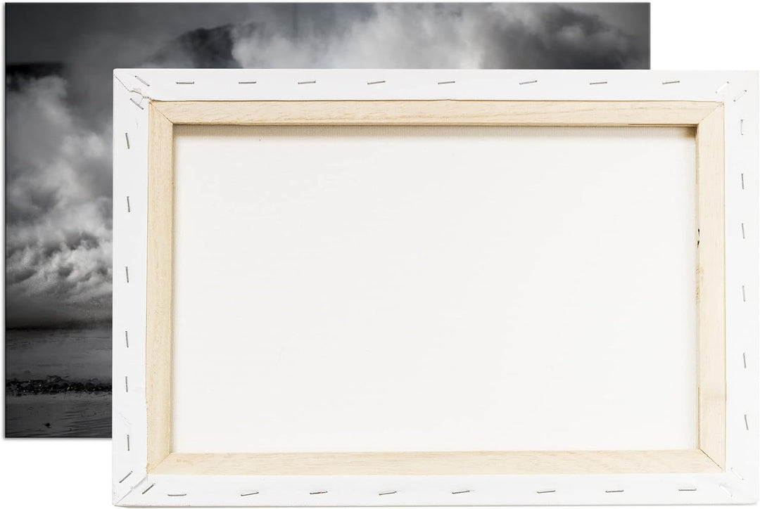 Helden des Feuers - Die Feuerwehr Format:90x60 cm als Leinwandbild, Motiv fertig gerahmt auf Echthol