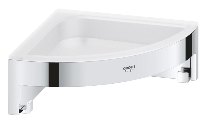 GROHE Start Cube - Eckseifenschale (für Eckmontage, langlebig), chrom, 41106000, Chrom